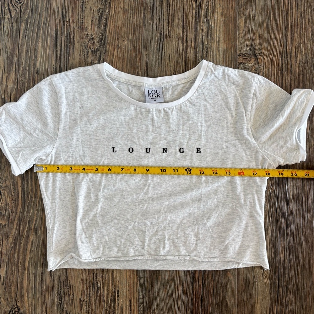 Lounge Apparel 2-pc Tee Shirt & Shorts Set Womens M Loungewear PJs Grey Marl - Picture 5 of 14